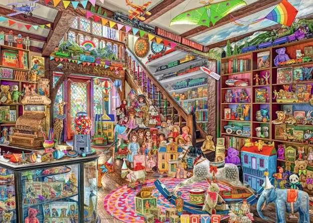 1000 pc Puzzle: Fantasy Toy Shop