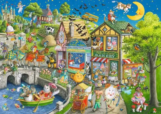 1000 pc Puzzle: Mother Gooseville