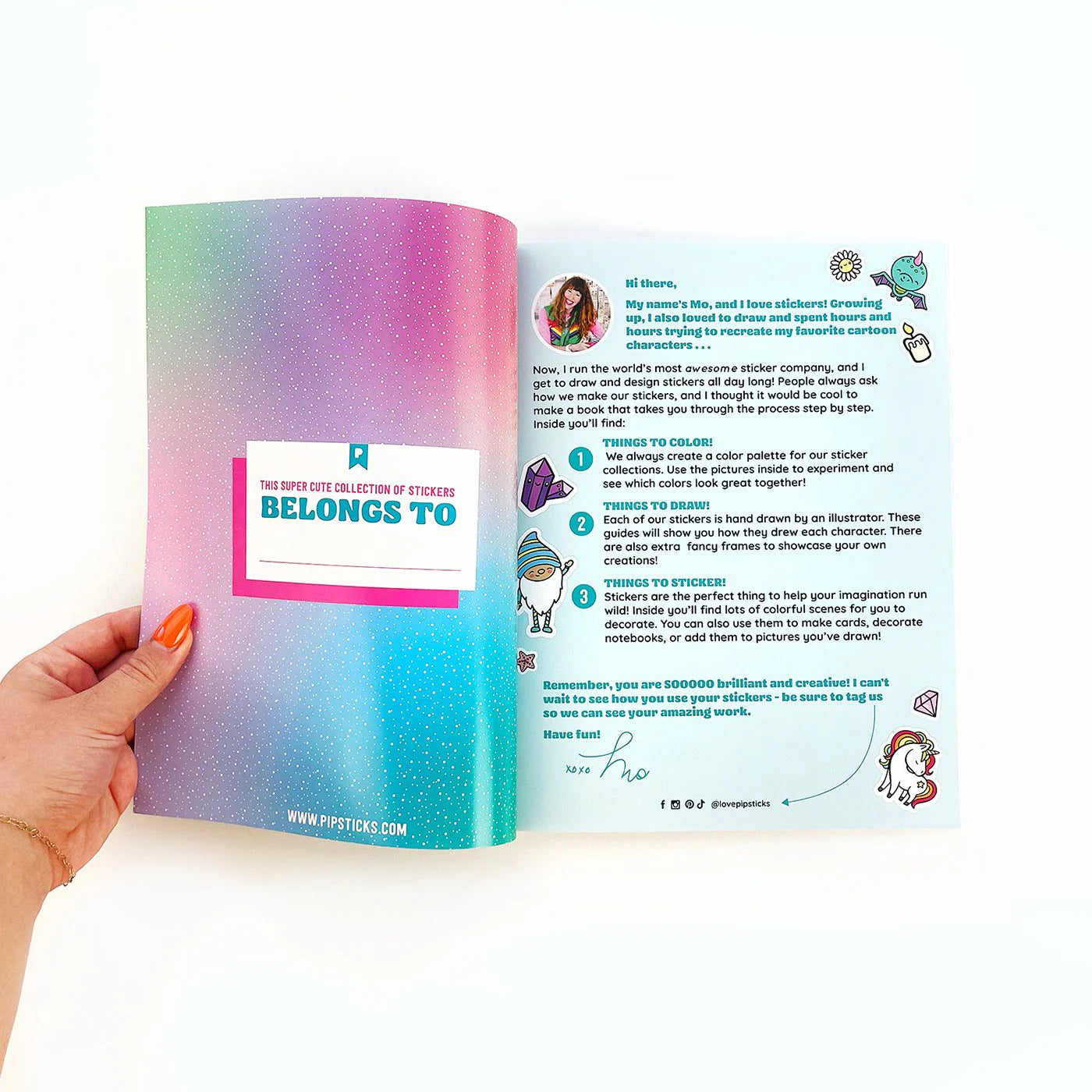 Pipsticks Draw-Along Fantasy Sticker Book