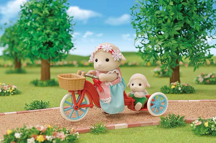 Calico Critters Popcorn Delivery Trike