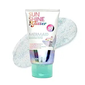 Sunshine & Glitter Mermaid Biodegradable Glitter Lotion SPF 50