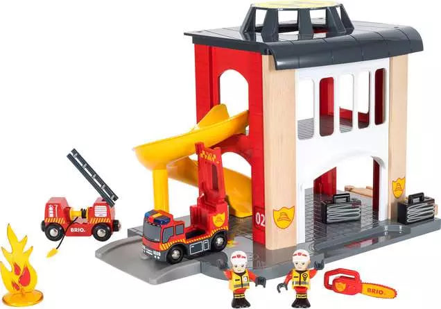 Brio Central Fire Station #33833 - Little Pickles Toy Store