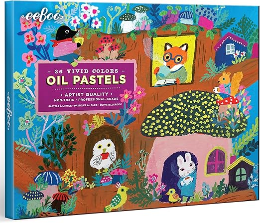 Yumi Mushroom House 36 Oil Pastels