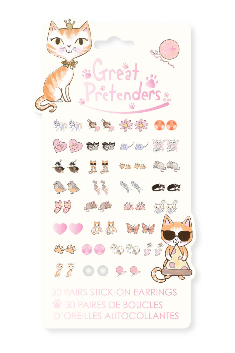Paw-some Sticker Earrings, 30 pairs