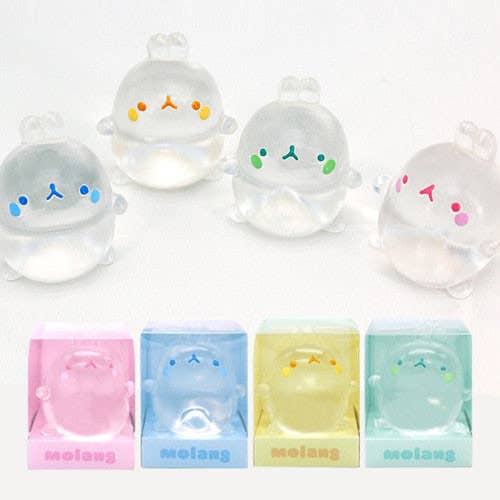 Molang Clear Mochi Squishy - No Returns or Refunds