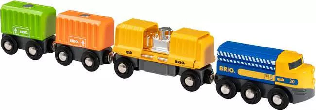 Three Wagon Cargo Train