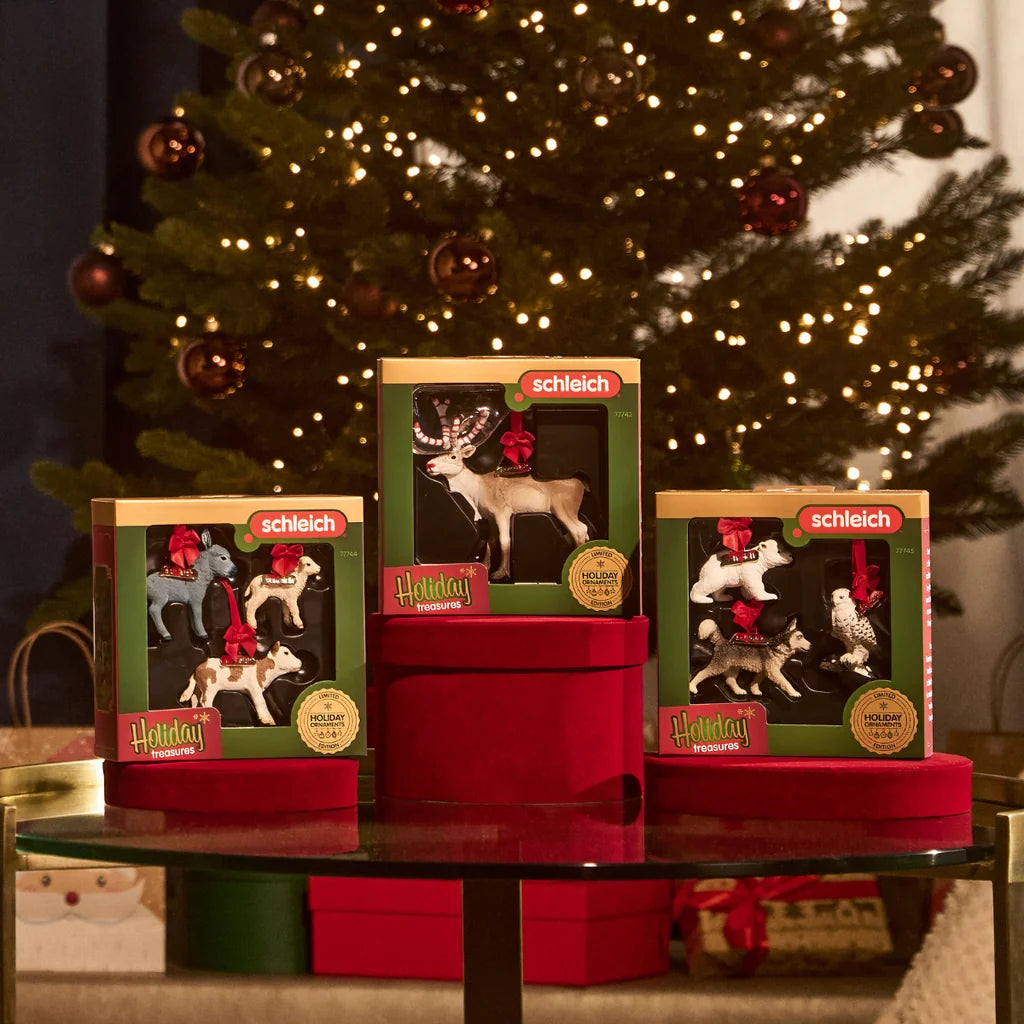 Schleich Limited Edition Holiday Ornaments Festive Farm Friends