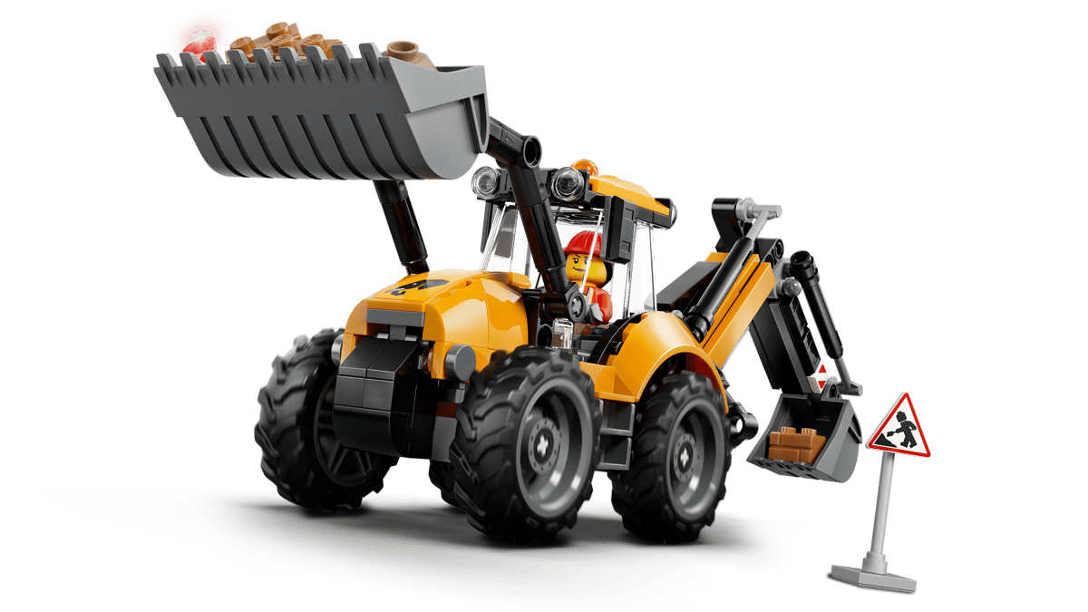 LEGO CITY: Yellow Backhoe Loader #60580