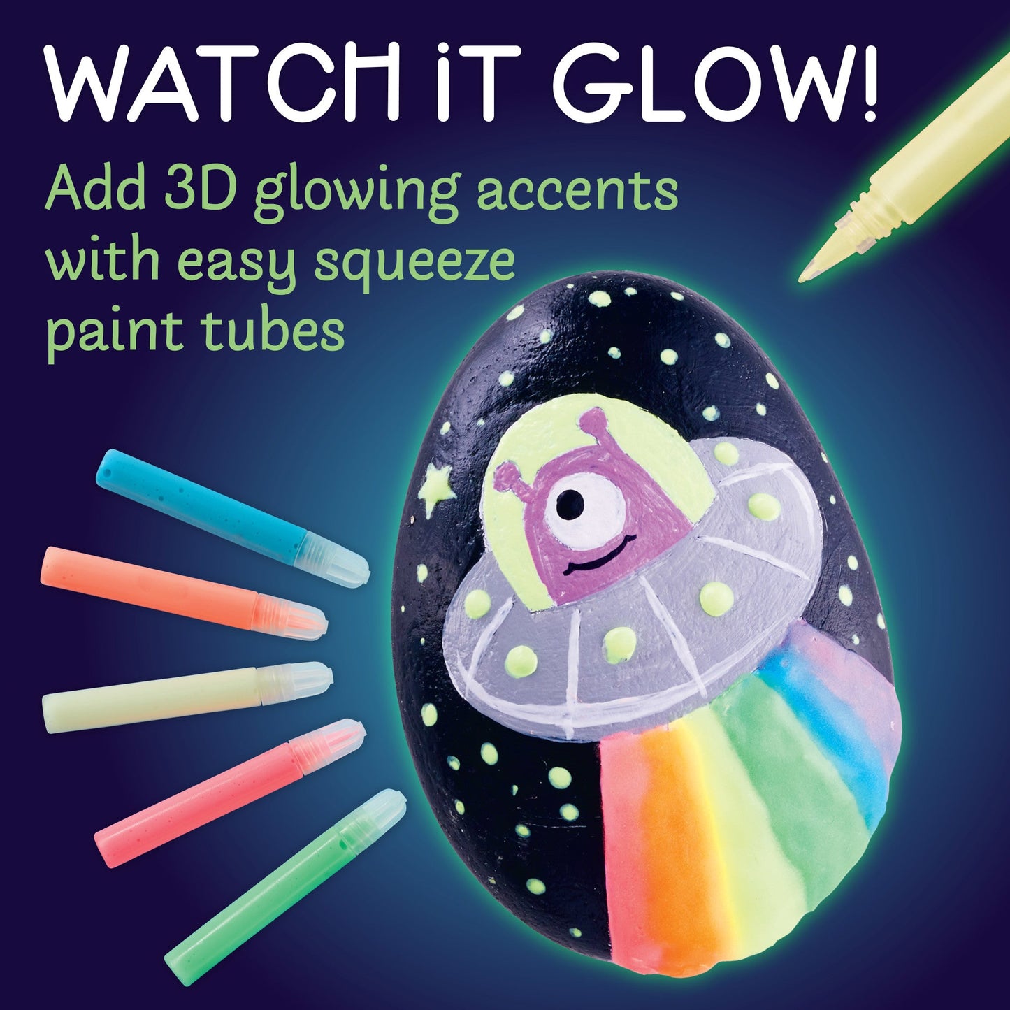 Glow-in-the-Dark Rock Painting Kit