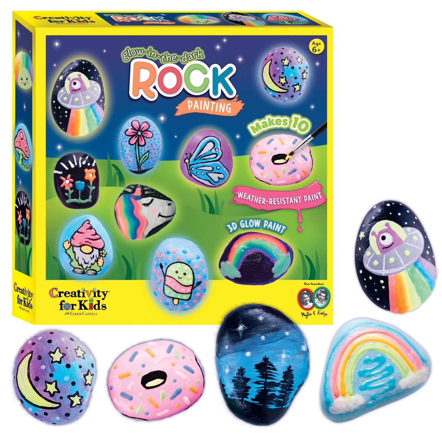 Glow-in-the-Dark Rock Painting Kit
