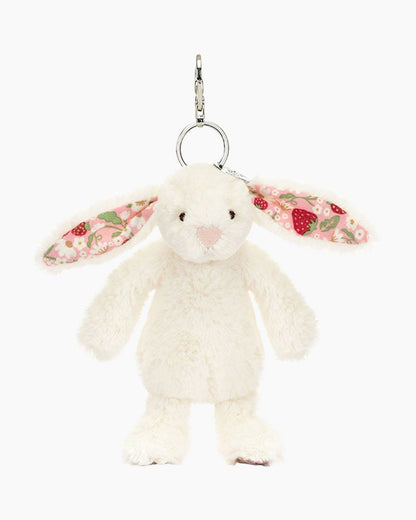 Blossom Cream Bunny 'Berry' Bag Charm