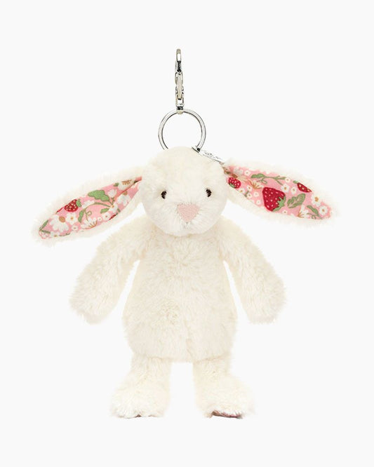 Blossom Cream Bunny 'Berry' Bag Charm