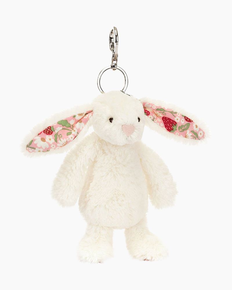 Blossom Cream Bunny 'Berry' Bag Charm