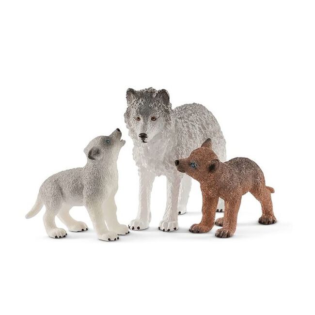 Schleich Wild Life Mother Wolf with Pups