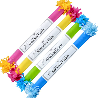 Deluxe 12" Sparklers - Brights - Tube of 10 - Asst Colors - Little Pickles Toy Store