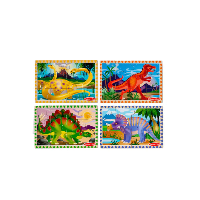 Dinosaurs Puzzles in a Box - 4 Puzzles