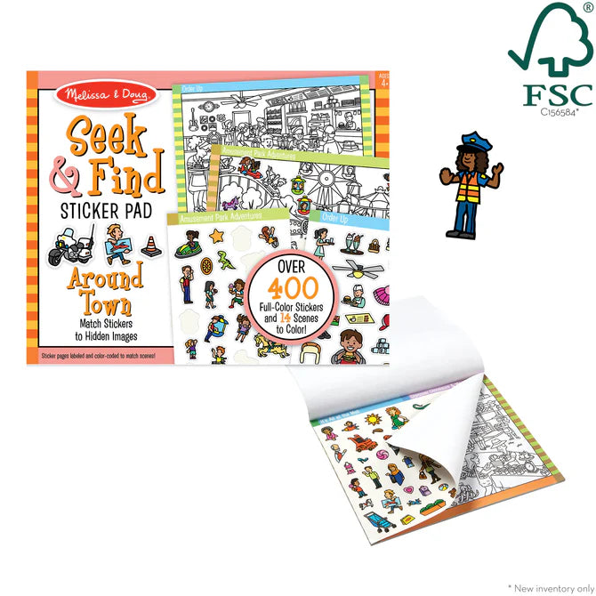 Seek & Find Sticker Pad - Around Town