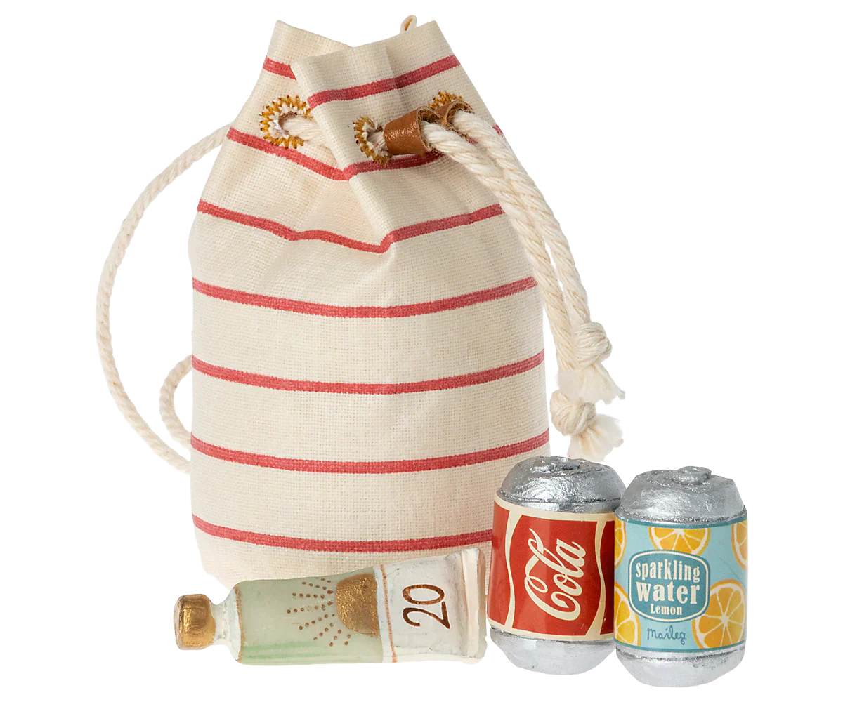 Maileg Bag w. Beach Essentials, Mouse