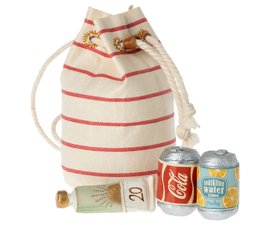 Maileg Bag w. Beach Essentials, Mouse