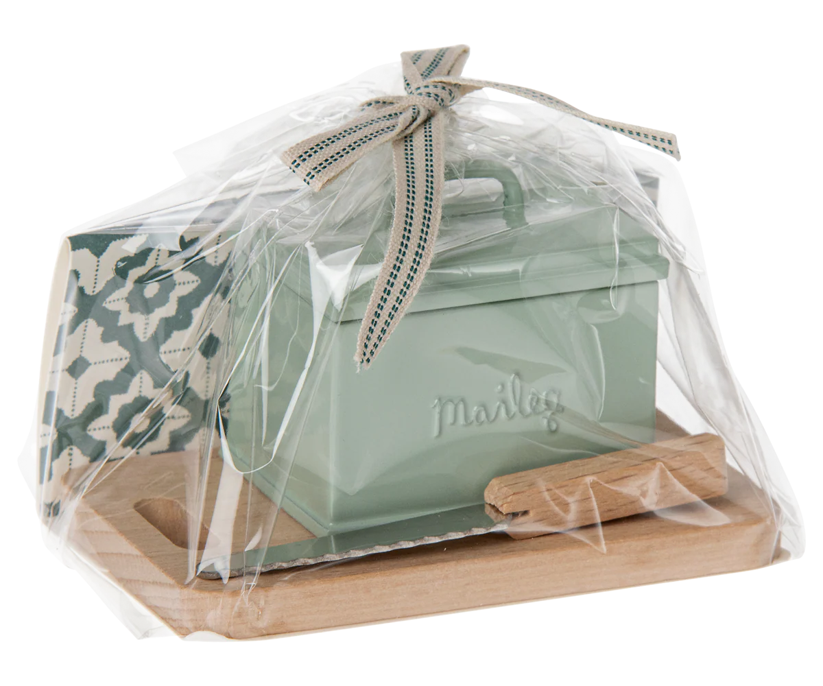 Maileg Bread Box with Utensils, Miniature