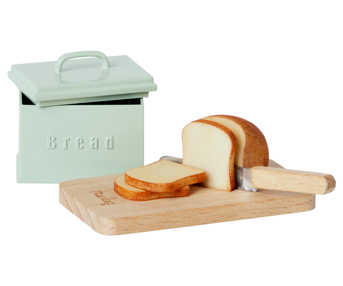 Maileg Bread Box with Utensils, Miniature