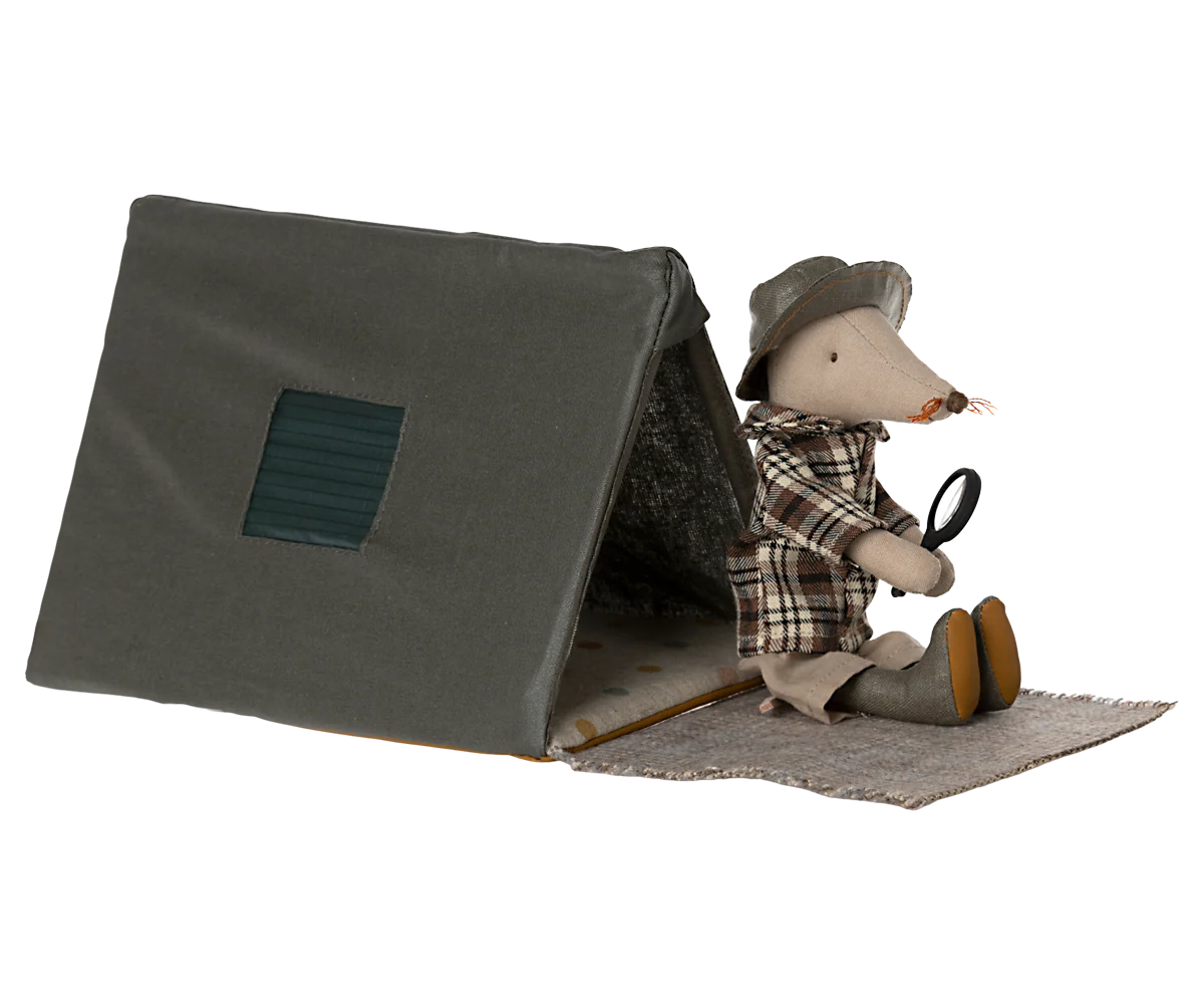 Maileg Happy Camper Single Tent, Mouse