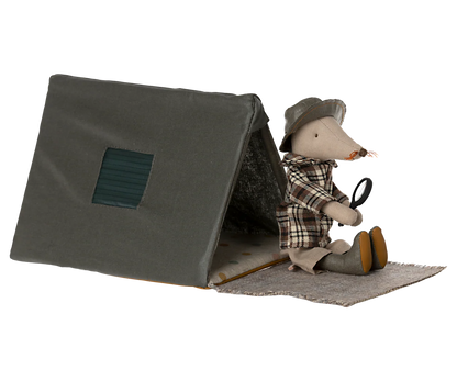 Maileg Happy Camper Single Tent, Mouse