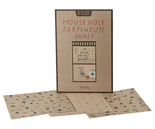 Mouse Hole Farmhouse Wallpaper