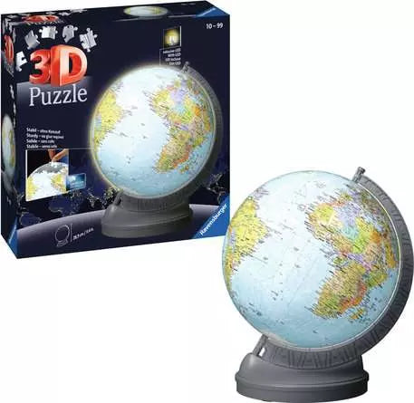 Globe with Light 540-Piece 3D Puzzle