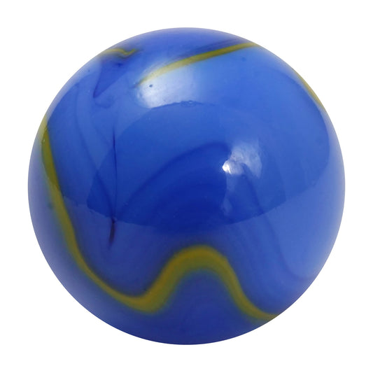 Giant Marble - 35mm Van Gogh Blue & Yellow Swirls