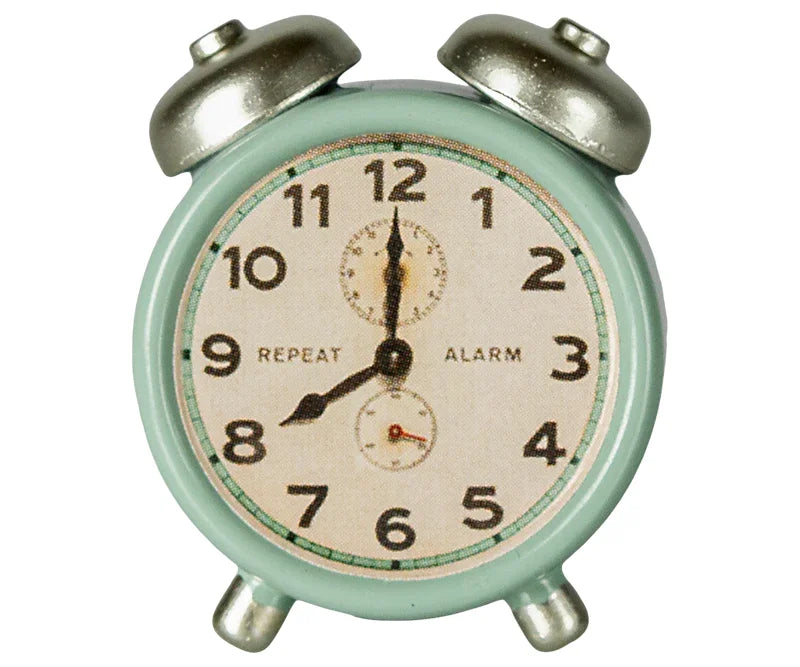 Maileg Alarm Clock, Mouse - Mint