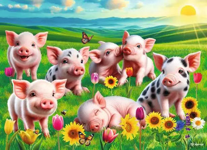 Precious Piglets 60 Piece Puzzle