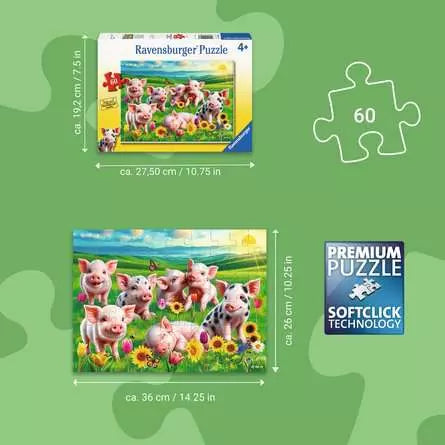 Precious Piglets 60 Piece Puzzle