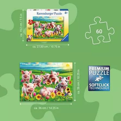 Precious Piglets 60 Piece Puzzle