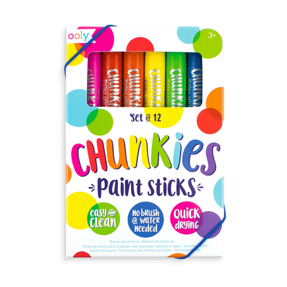 Ooly Chunkies Paint Sticks Set of 12 - Little Pickles Toy Store