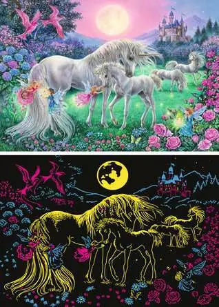 Unicorns in the Moonlight 100 Piece Puzzle
