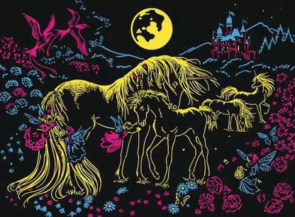 Unicorns in the Moonlight 100 Piece Puzzle