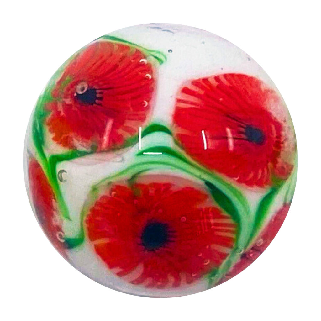 Hand-Made Marble - Poppy Field (Assorted Colors)