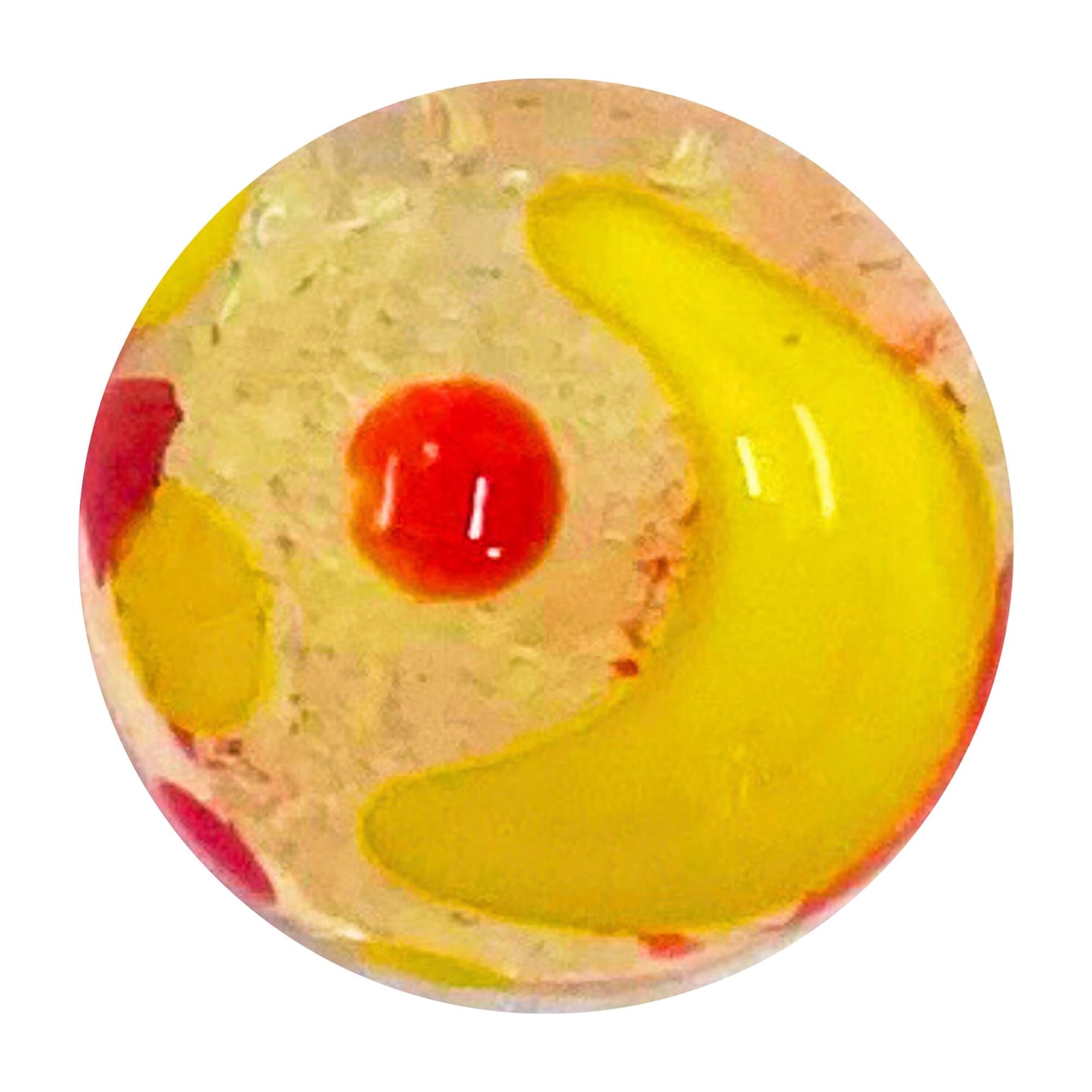 Hand-Made 22mm Marble - Moon & Star