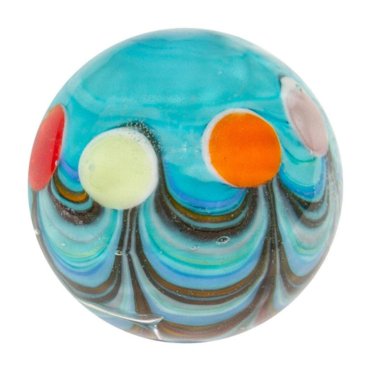 22mm Handmade Marble Big Top Assorted Blue