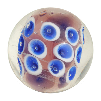 Hand-Made Marble - Frogspawn .9" Purple & Blue