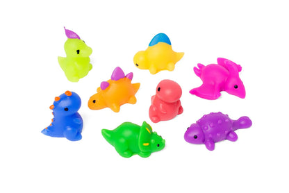 Bath Bombs with Tie Dye Mystery Dinosaur Squishy Inside