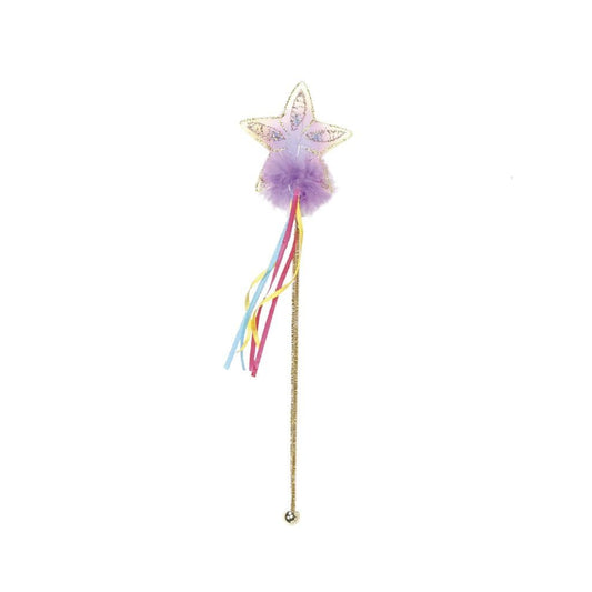 Glitter Rainbow Wand, Multi Pastel/Gold