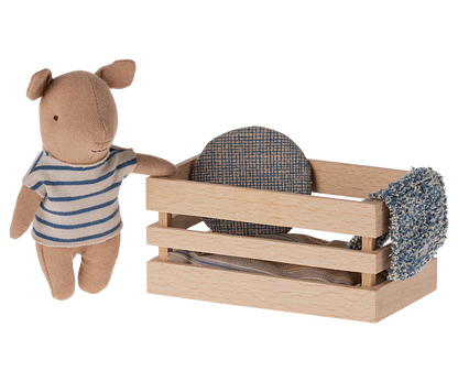 Maileg Pig, Baby in a Box - Boy