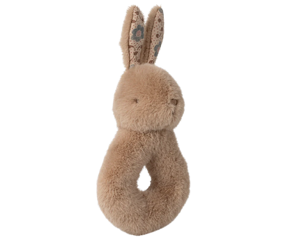 Rabbit Rattle Set - Cream Peach