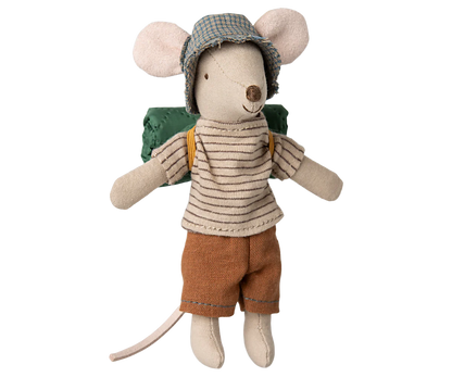 Maileg Hiker Mouse, Big Brother  - Thin Stripes