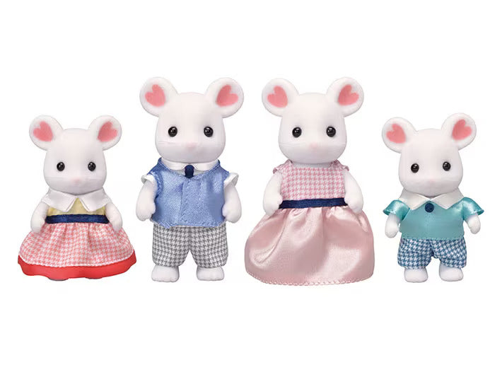 Calico Critters Marshmallow Mouse Family