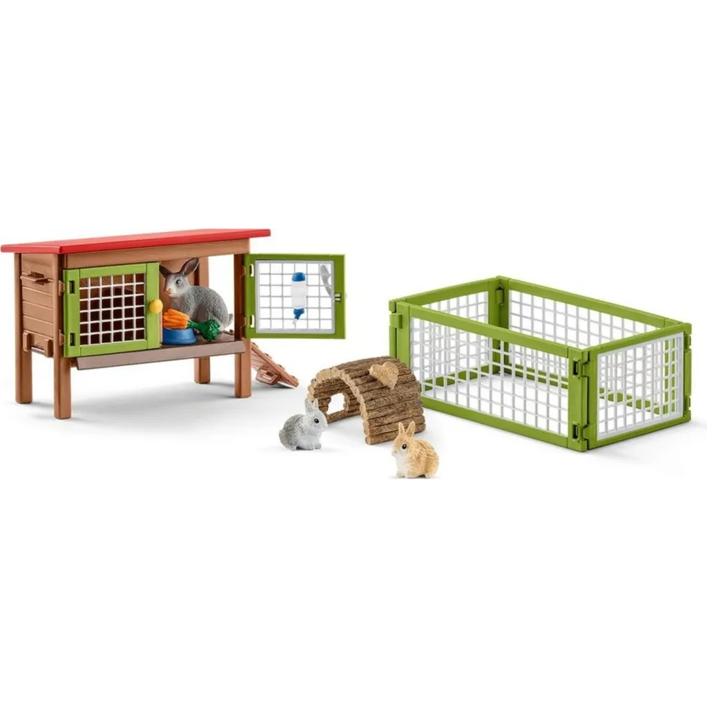 Schleich Farm World Rabbit Hutch