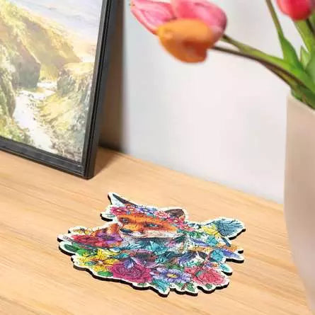 Colorful Fox 150-Piece Wooden Puzzle