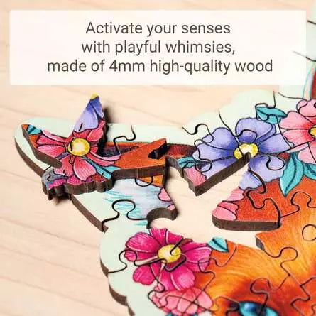 Colorful Fox 150-Piece Wooden Puzzle